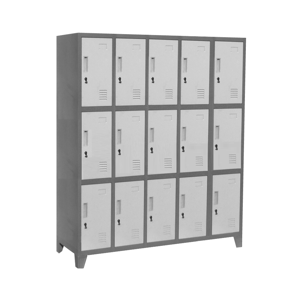 Locker L500-3 metálico 5 cuerpos 3 puertas