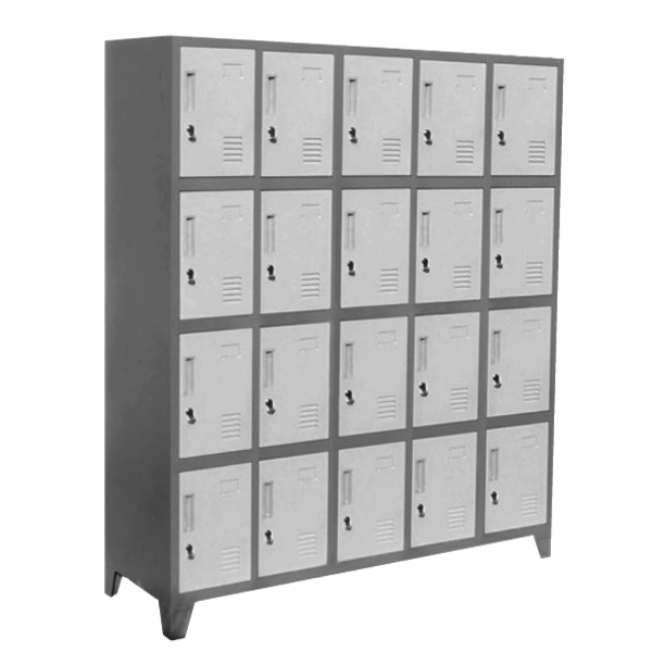 Locker L500-4 metálico 5 cuerpos 4 puertas